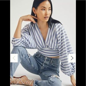 NWT 🦋 Anthropologie Dolan V-Neck Blouse - copy